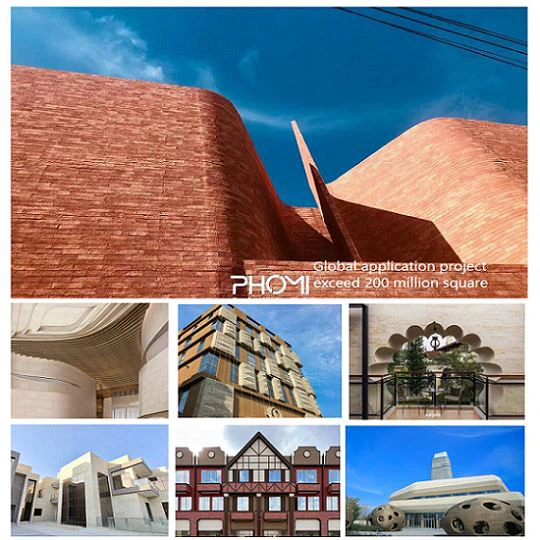 Phomi MCM Modified Clay Econic Clay Material Outdoor And Indoor Construaction Building School Wall Covering Commercial Wall Covering